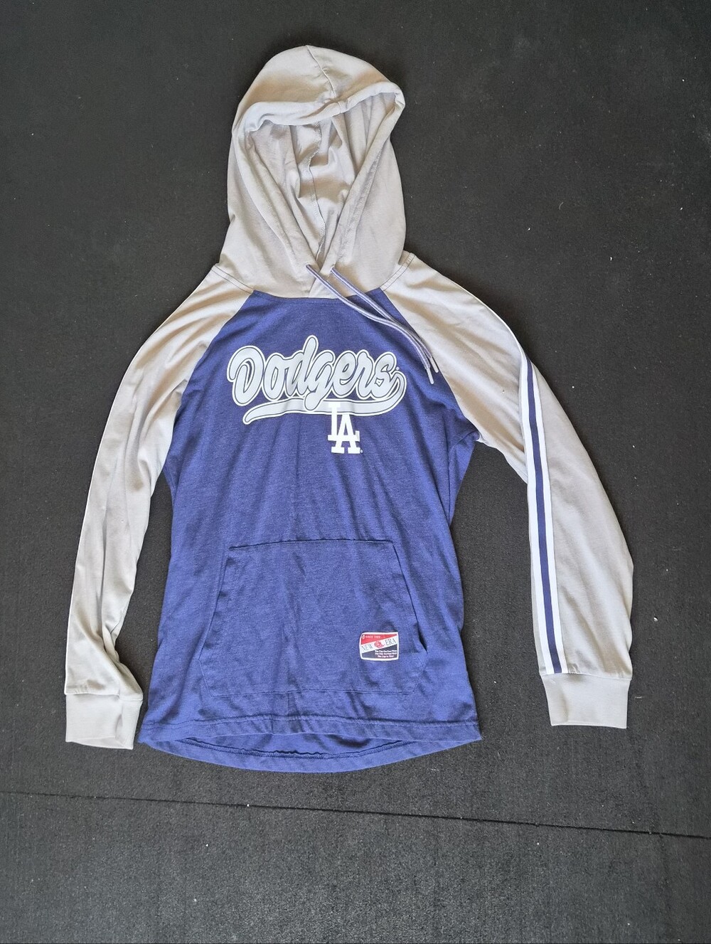 New Era Navy Blue Hooded Pullover Lightweight Tshirt